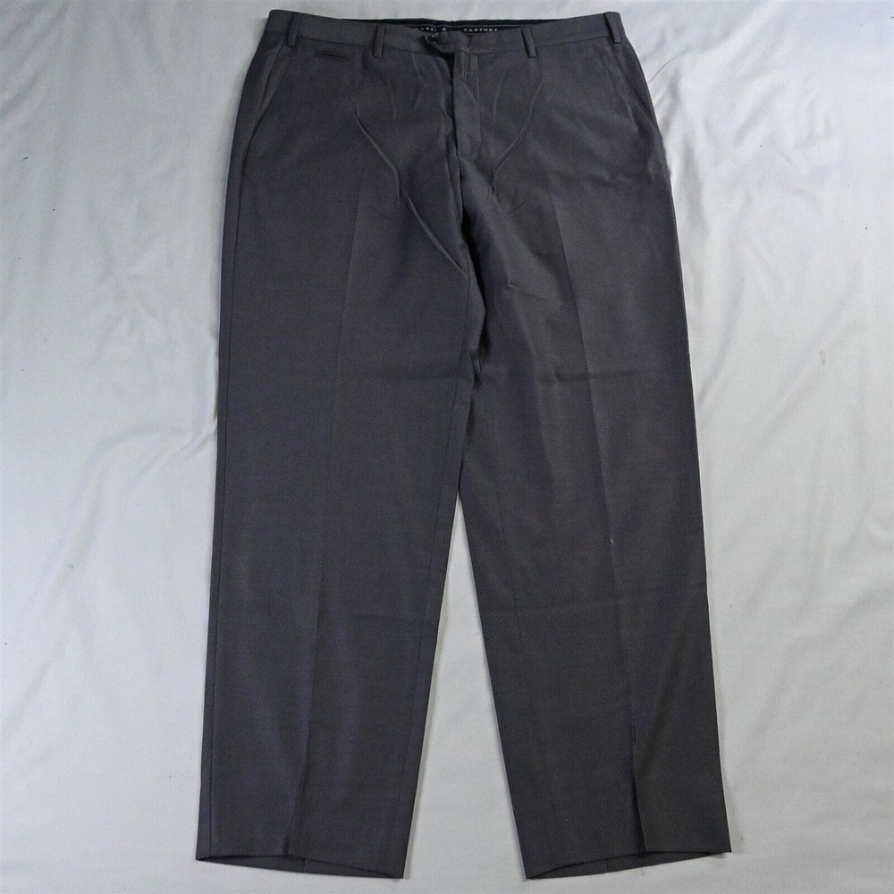 Sartore 38 x 32 Gray Reda Wool‎ Straight Flat Front Mens Dress Pants